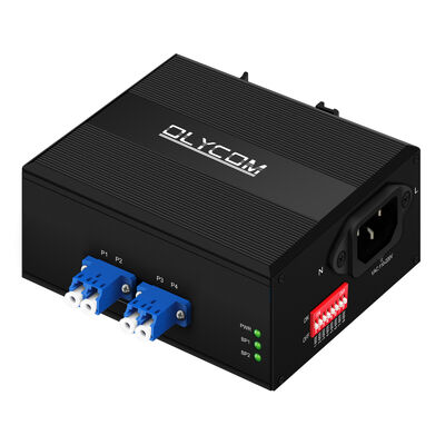 Modul Saklar Bypass Serat Daya Ganda Dengan Fitur DIP Smart Delay Rel DIN Input AC/DC