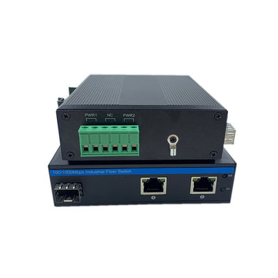Switch Jaringan Kekerasan 10/100Mbps Fiber Fast Ethernet Unmanaged IP40 DC12V DC24V