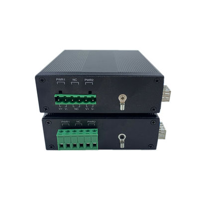 Switch Jaringan Kekerasan 10/100Mbps Fiber Fast Ethernet Unmanaged IP40 DC12V DC24V