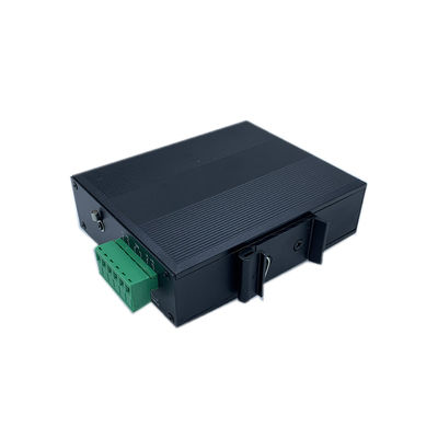 Sakelar Jaringan Industri 4 Port Gigait SFP Fiber Optik Ethernet Tidak Terkelola Din Rail