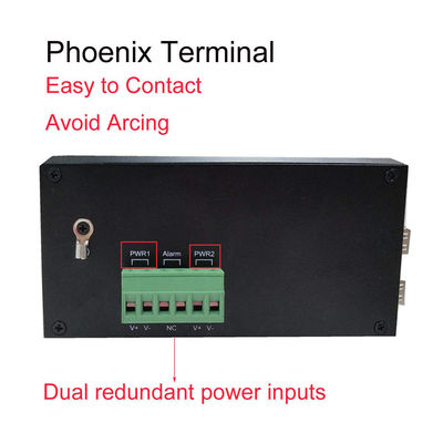 9VDC Industrial Switch 8 Port, Gelar Perlindungan IM-FS180GW Din Rail Ethernet Switch