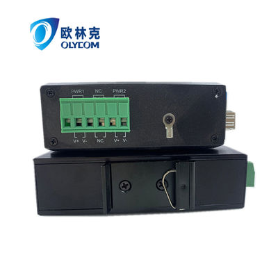 Konverter Media Rugged Poe 15.4W 30W 10/100m Ethernet Ce Din Rail yang tidak dikelola
