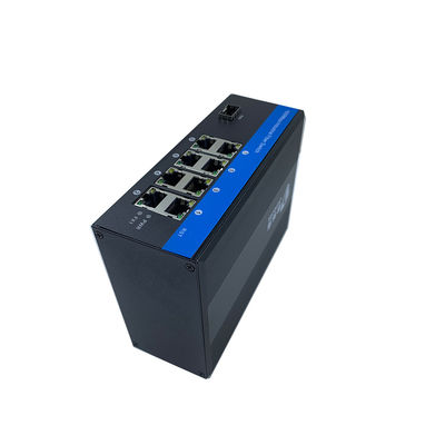 8 PORT INDUSTRYAL NETWORK Switch Gigabit SFP serat Ethernet DIN REL CE tidak dikelola