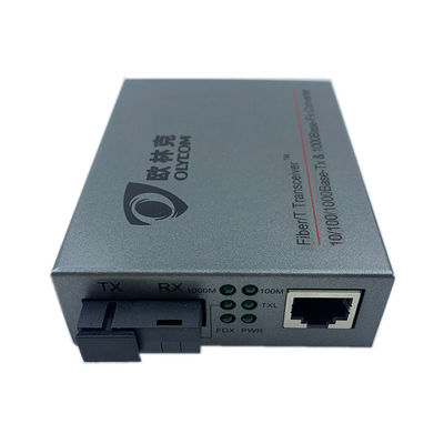 Kabel Serat Optik Simplex Ke Konverter Rj45 1310nm TX 1550nm RX