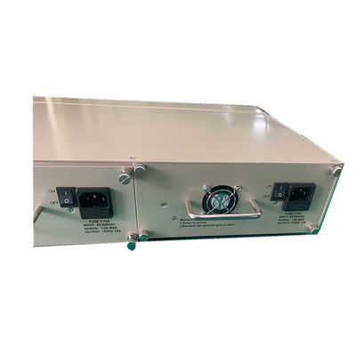 16-Slot Media Converter Rack Chassis Dual AC/DC Power 2U Ukuran Tidak dikelola CE RoHS FCC