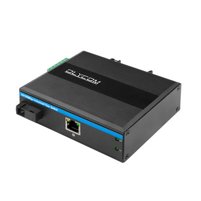 20KM WDM Media Converter Fast Ethernet Rugged Industrial Network Ukuran Mini Tidak dikelola