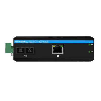 40KM Gigabit Ethernet Media Converter SC Fiber Single Mode Unmanaged Rugged Case CE FCC