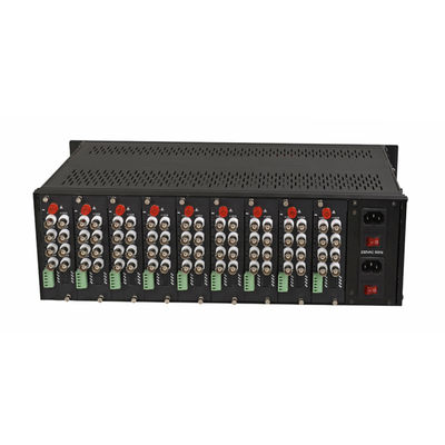 19inch Media Converter Chassis , 3u Rack Mount Chassis For Video Optical Converter
