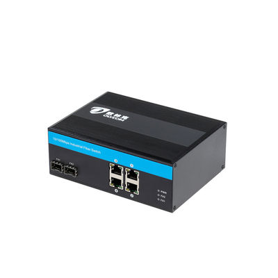 Sakelar POE Industri Tidak Terkelola 40Gbps Sakelar Port Serat SFP 10/100Base Sakelar PoE Industri
