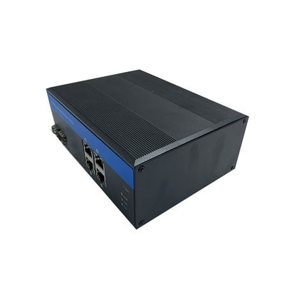 Sakelar POE Industri Tidak Terkelola 40Gbps Sakelar Port Serat SFP 10/100Base Sakelar PoE Industri