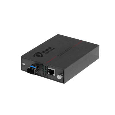 Konverter Media PoE Serat Optik 850nm Jaringan Gigabit Sangkar SFP Multimode Tidak Terkelola