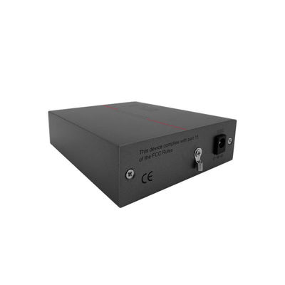 Konverter Media PoE Serat Optik 850nm Jaringan Gigabit Sangkar SFP Multimode Tidak Terkelola