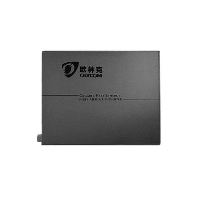 Konverter Media PoE Serat Optik 850nm Jaringan Gigabit Sangkar SFP Multimode Tidak Terkelola