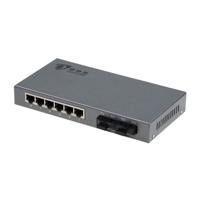 Saklar Ethernet Desktop Dengan Port 6RJ45, Saklar Optik Port DC5V1A 8