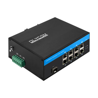 Sakelar Jaringan Industri IP44 Instalasi Din Rail Ethernet 8 Port RJ45