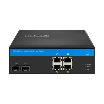 Sakelar Gigabit Ethernet Tahan Lama Bertenaga Poe 4 Port RJ45 Input Daya Redundan