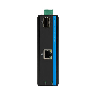 Industrial Ethernet Media Converter Serat SFP 10/100Mbps Kasus Rugged Unmanaged