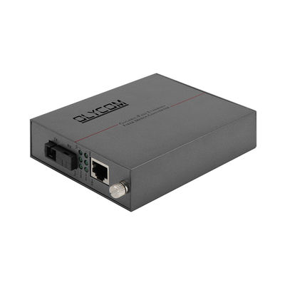 Konverter Media Serat Mode Tunggal 1,25G Ethernet WDM Optik PoE 30W Tidak Terkelola