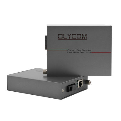 Konverter Media Serat Mode Tunggal 1,25G Ethernet WDM Optik PoE 30W Tidak Terkelola
