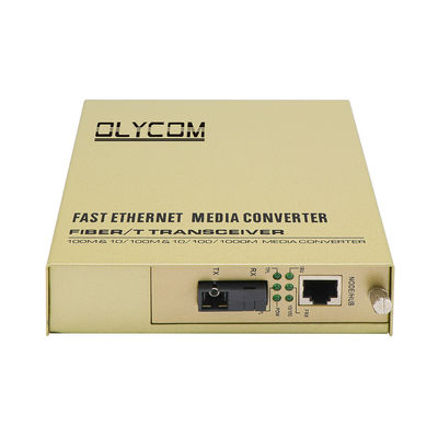 WDM Media Converter 100Mbps Rack Mount Fiber Copper Extender Tidak dikelola