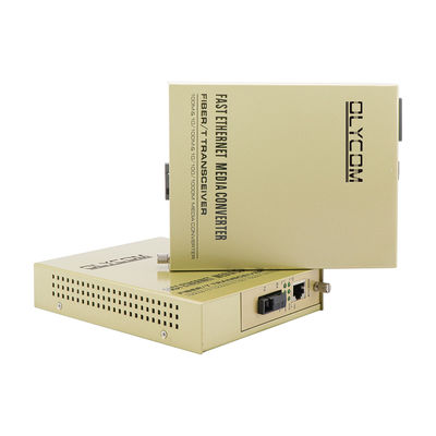 WDM Media Converter 100Mbps Rack Mount Fiber Copper Extender Tidak dikelola
