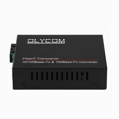 10/100M POE Media Converter PSE Fiber Optic Ethernet 48V SC Dual Fiber Untuk IPC