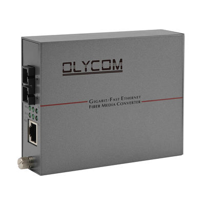 PoE Fiber Media Converter 20KM Megabit 30W Aktif PoE 48V Output Port SC Tidak dikelola