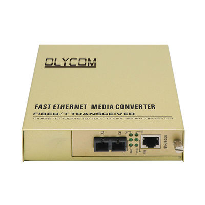 10/100Mbps Fiber Optic Ethernet Unmanaged Media Converter Fiber ganda 220V AC Input