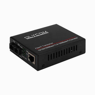2 Port Gigabit Media Converter yang Tidak Dikelola SC Port Duplex Singlemode Multimode