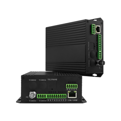 Bidi RS232 RS485 Data Kontak Kering Analog Video Fiber Converter