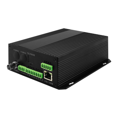 Bidi Data Dry Contact Analog Video Fiber Converter RS232 RS485 Rack Dipasang DC12V