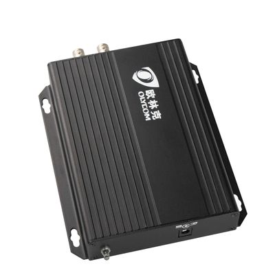 1080P HD SDI Video Fiber Extender Optical Converter Single Mode 20km Dengan Loopout Lokal 12V