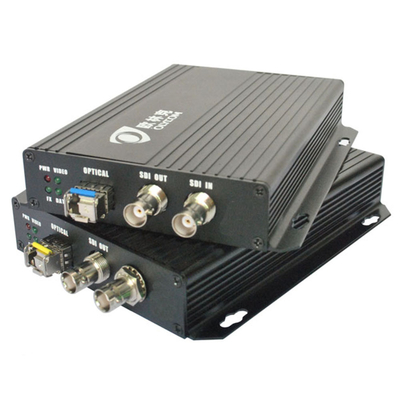 BNC Port 3G-SDI Video Optical Transmitter Dan Receiver Dengan 2 SDI Output DC12V SFP Slot