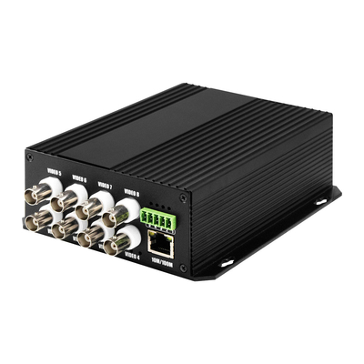 8 Port CCTV Video Audio Ethernet Kontak Kering Fiber Media Converter Bidi D5V2A