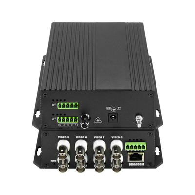 8 Port CCTV Video Audio Ethernet Kontak Kering Fiber Media Converter Bidi D5V2A