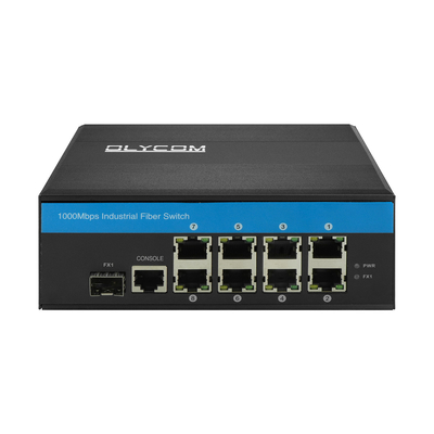 Outdoor 2.5g sakelar serat terkelola gigabit industri Ethernet 8 port erps ring dapat dikelola