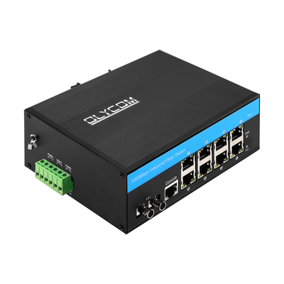 8 port erps l2+ sakelar terkelola gigabit industri ethernet st sm/mm port serat