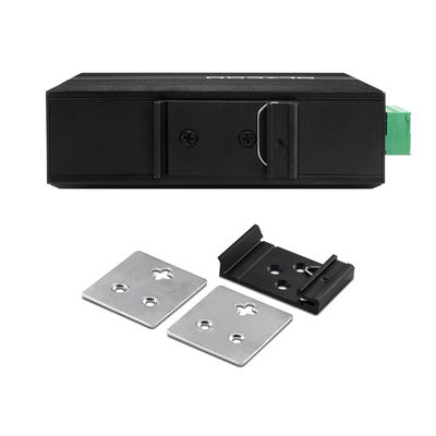 Sakelar SFP Serat Industri Gigabit 5-Port Mini Rel DIN Tidak Terkelola DC12V