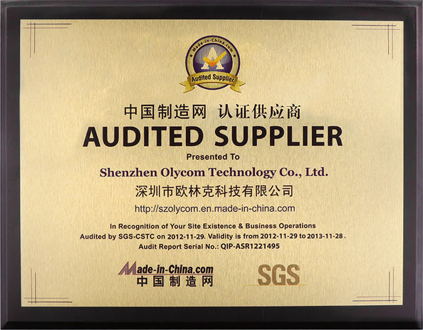 Cina Shenzhen Olycom Technology Co., Ltd. Sertifikasi
